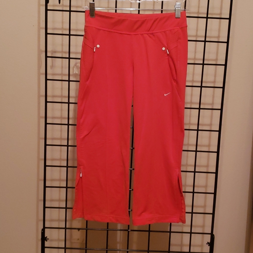 Nike stretch crop workout pants sz 0-2